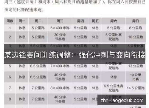某边锋赛间训练调整:强化冲刺与变向衔接 某边锋赛间训练调整:强化冲刺与变向衔接